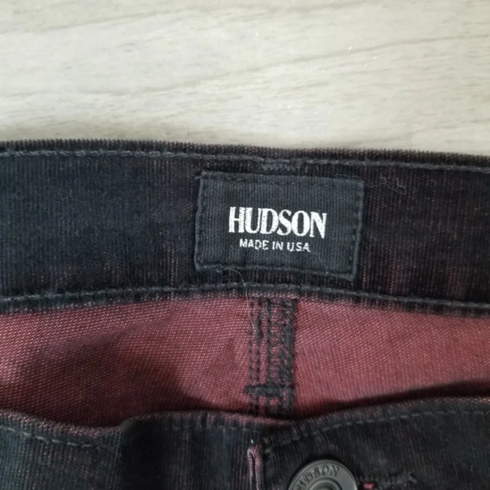 Hudson Red‎ Black Distressed Jude Slouch Skinny